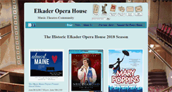Desktop Screenshot of elkaderoperahouse.com
